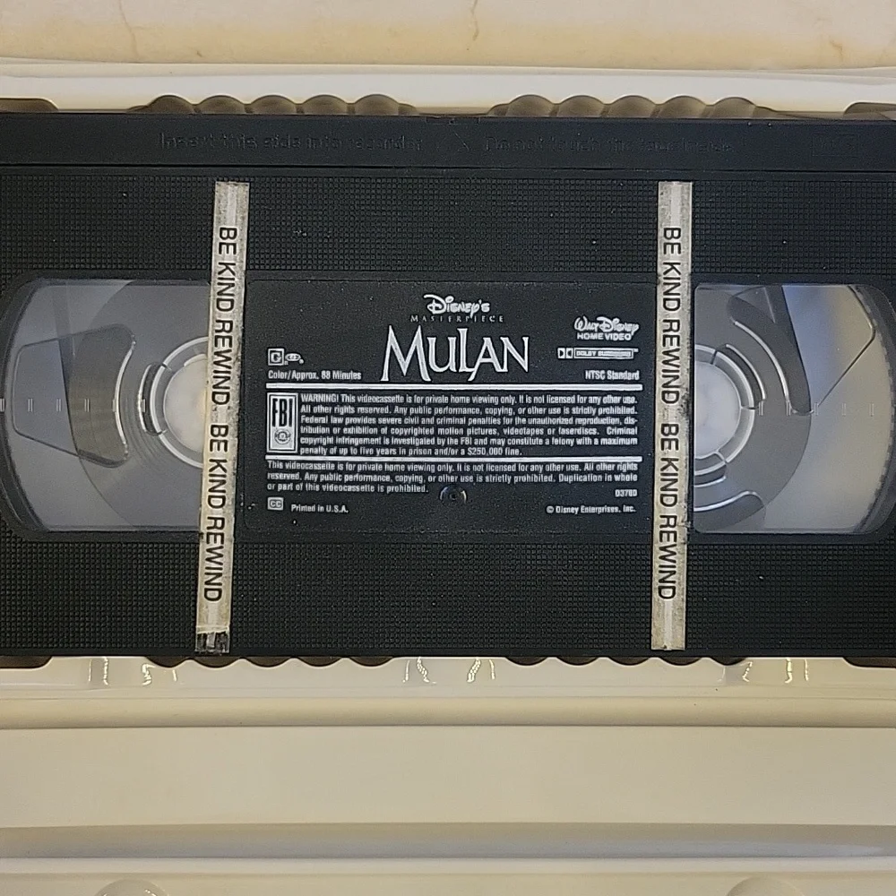 Disney's Masterpiece Mulan VHS Tape